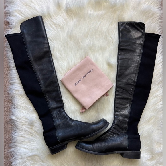 Stuart Weitzman Over the Knee Boots 5050 Bold Leather - Picture 4 of 7